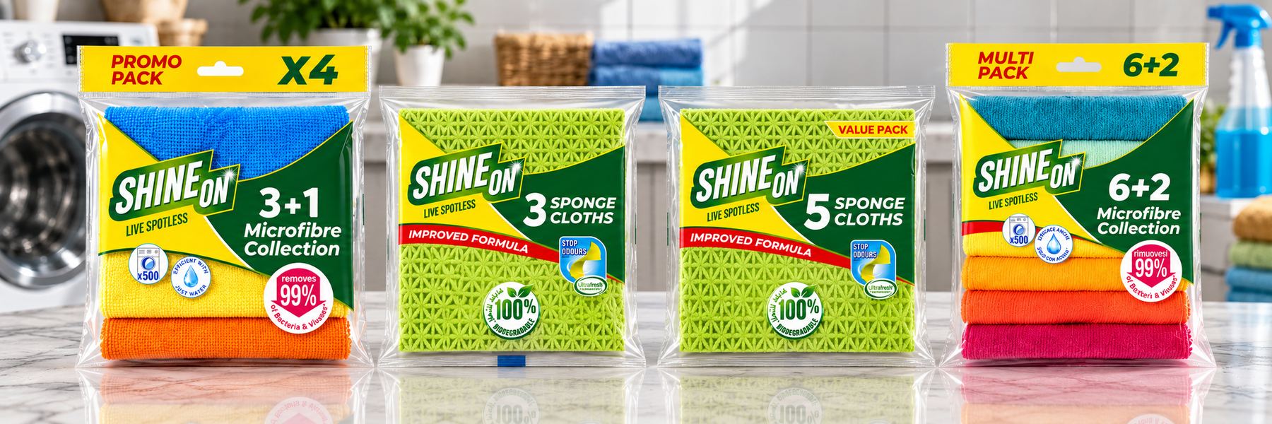 Shine On cleaning range